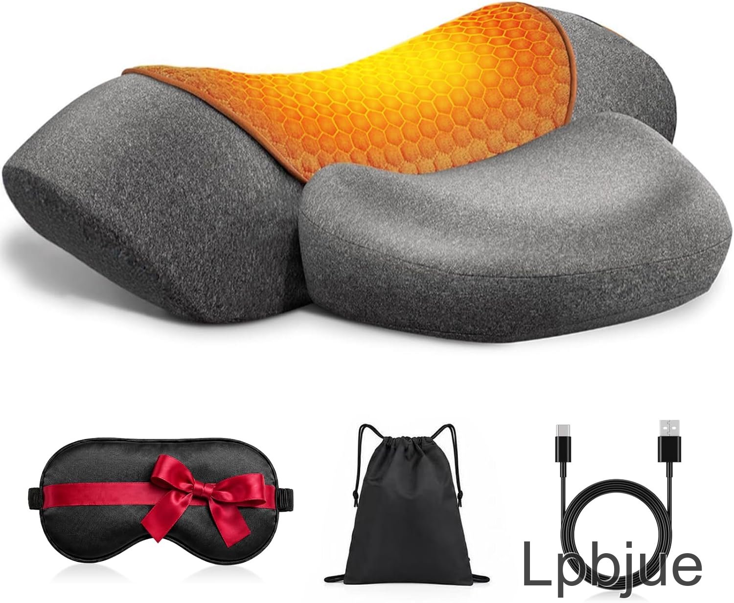 Lpbjue Upalled Orthopedic Cervical Neck Pillow for Pain Relief – Side & Back Sleepers – Ergonomic Support for Neck & Shoulder Pain, Snoring, Spine Alignment – Adjustable Firmness, Doctor Recommended Grey.